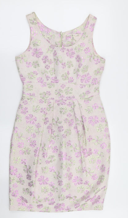 Uttam Boutique Womens Multicoloured Floral  Fit & Flare  Size 8