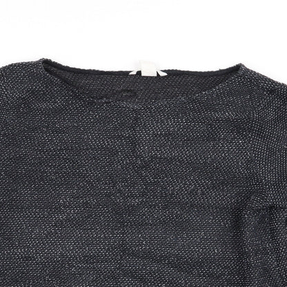 Womens UK Size M H&M Blue Pullover Jumper