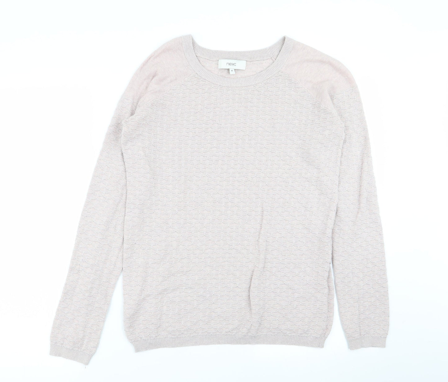 Womens UK Size 10 NEXT Pink Pullover Jumper