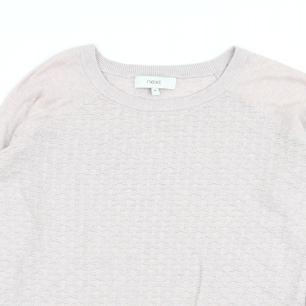Womens UK Size 10 NEXT Pink Pullover Jumper