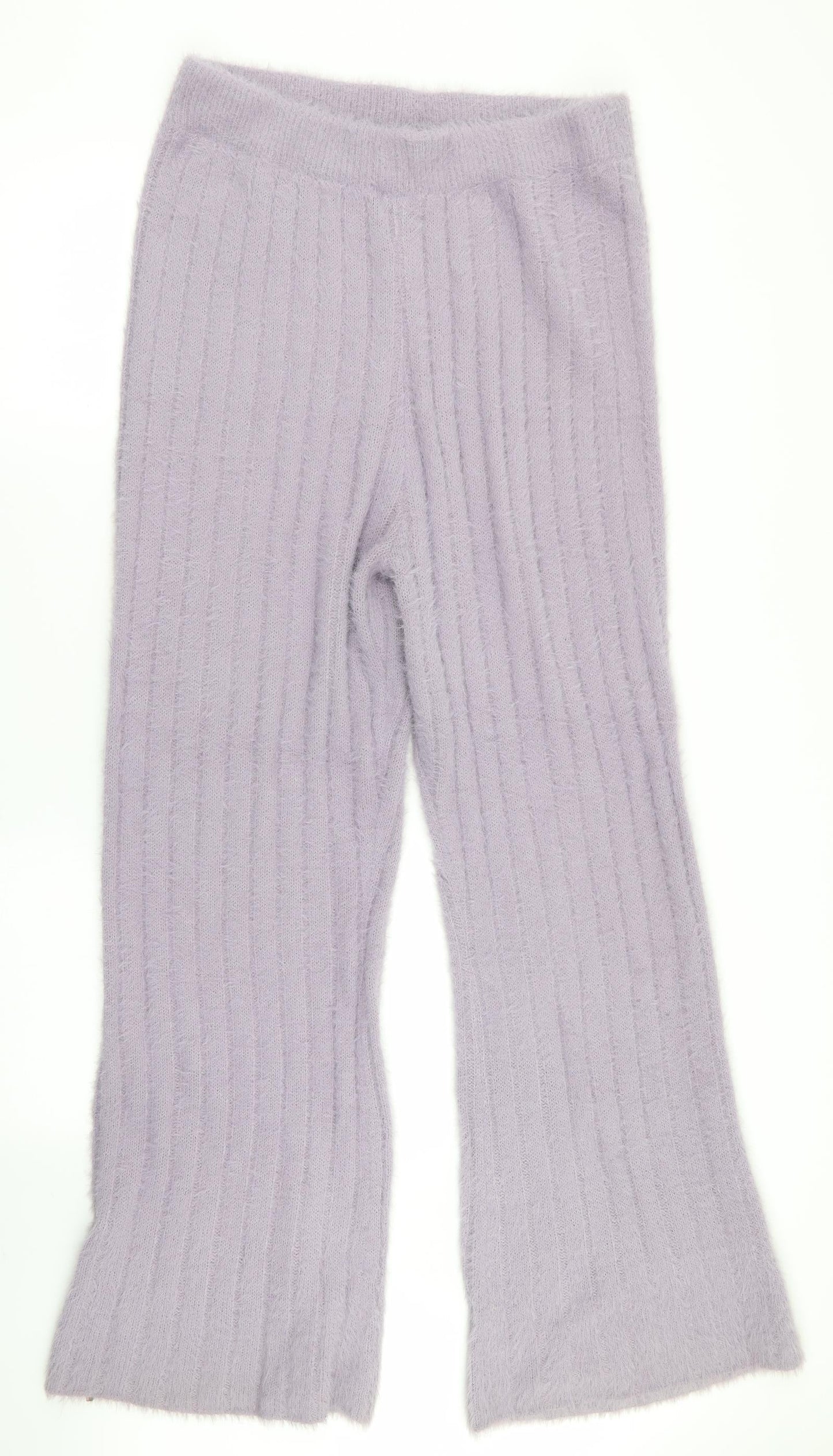 Womens UK Size M Boohoo Regular Fit  Purple Trousers