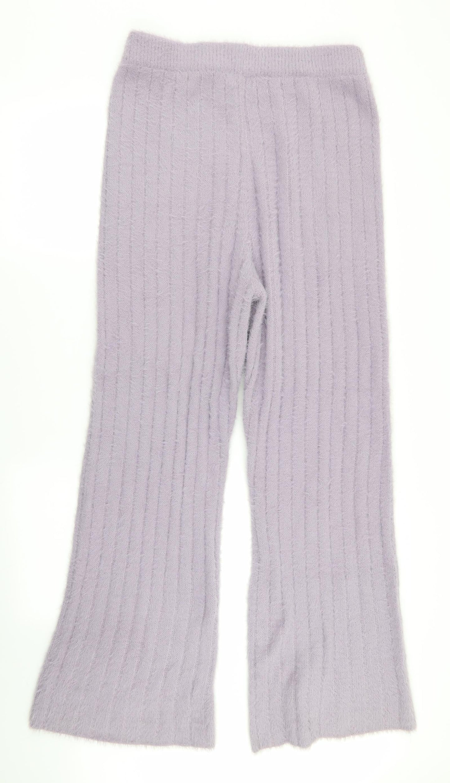 Womens UK Size M Boohoo Regular Fit  Purple Trousers