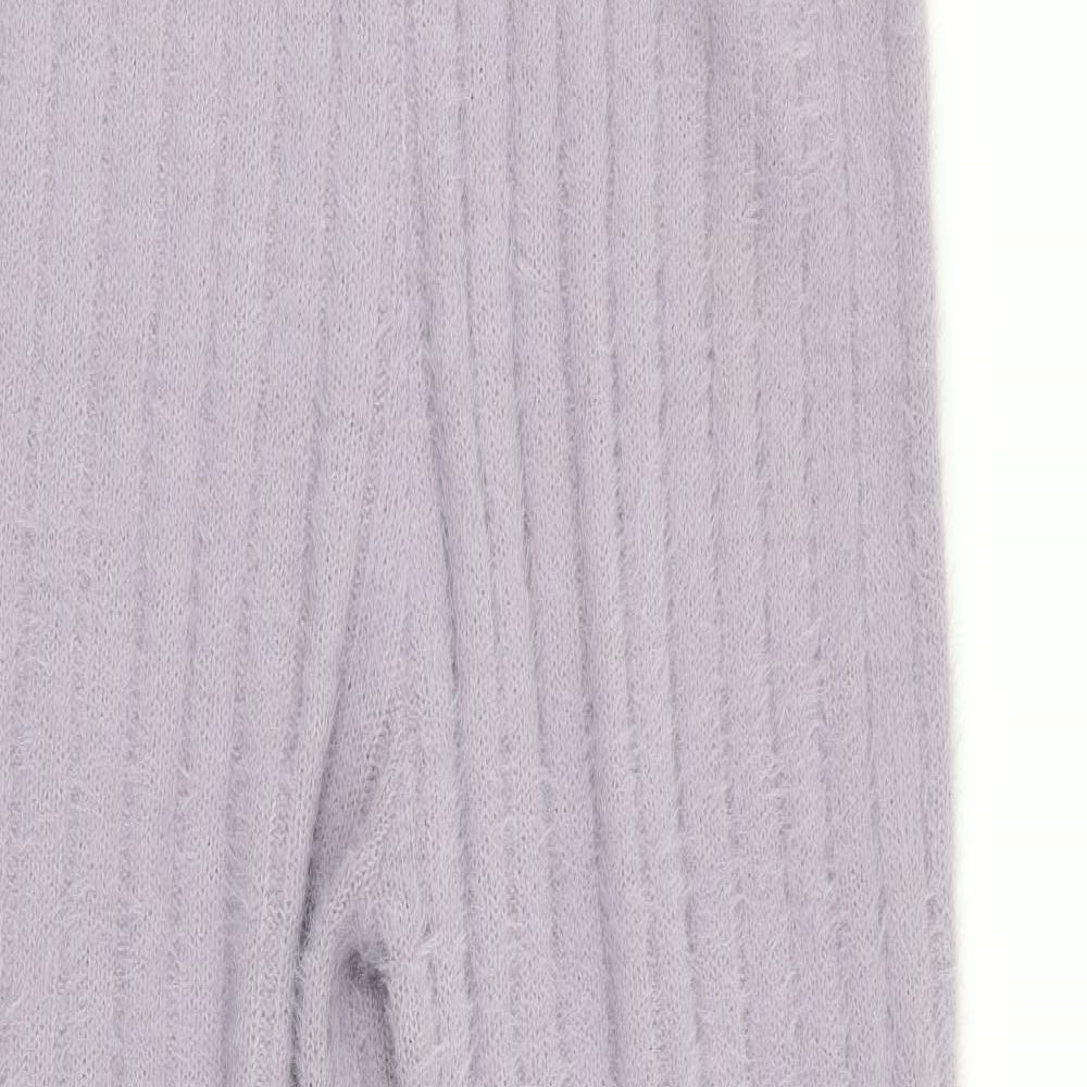 Womens UK Size M Boohoo Regular Fit  Purple Trousers