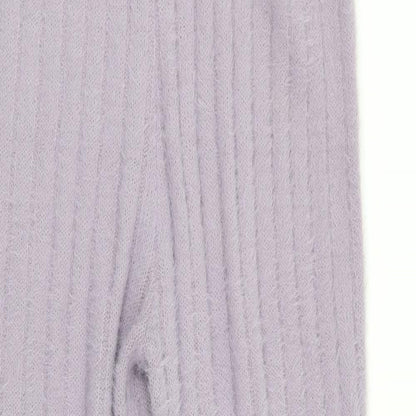 Womens UK Size M Boohoo Regular Fit  Purple Trousers