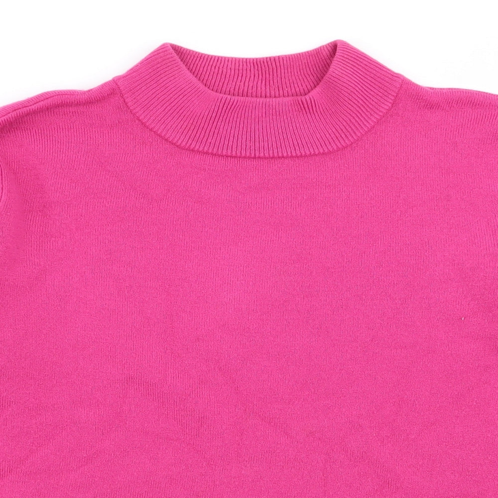 Womens UK Size S BM Pink Pullover Jumper