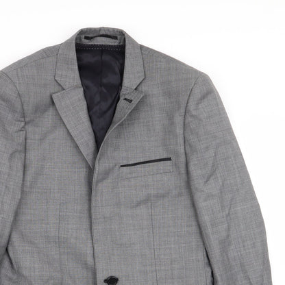 Topman Mens Grey   Jacket Blazer Size 36