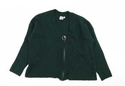 Womens UK Size 8 ASOS Green Full Zip Jumper