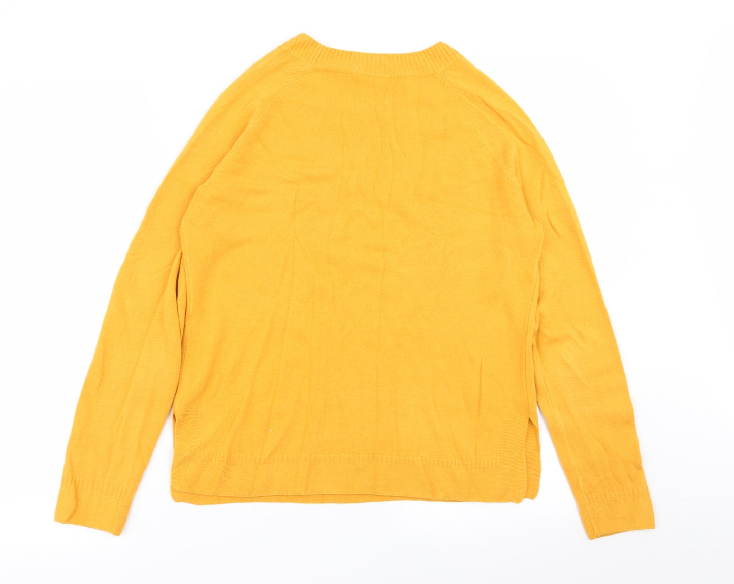 TU Womens Yellow   Pullover Jumper Size 12