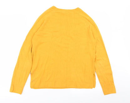 TU Womens Yellow   Pullover Jumper Size 12