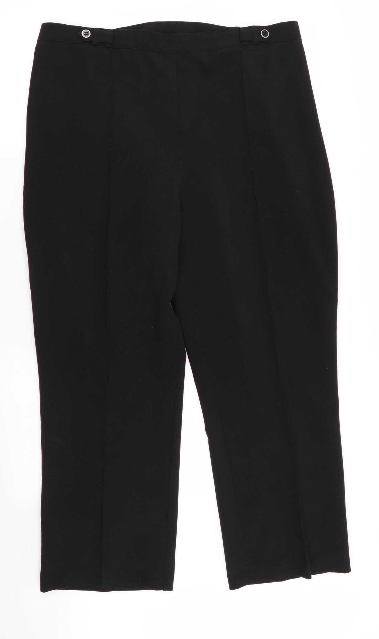 Womens UK Size 18 BM Regular Fit  Black Trousers