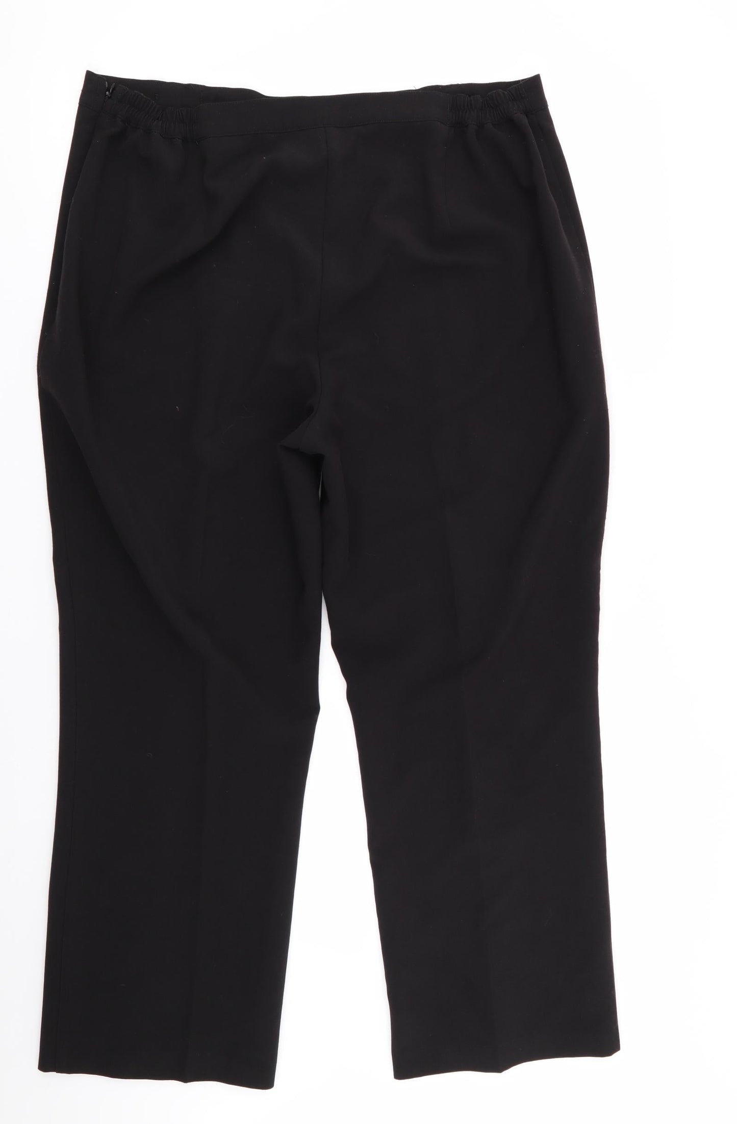 Womens UK Size 18 BM Regular Fit  Black Trousers