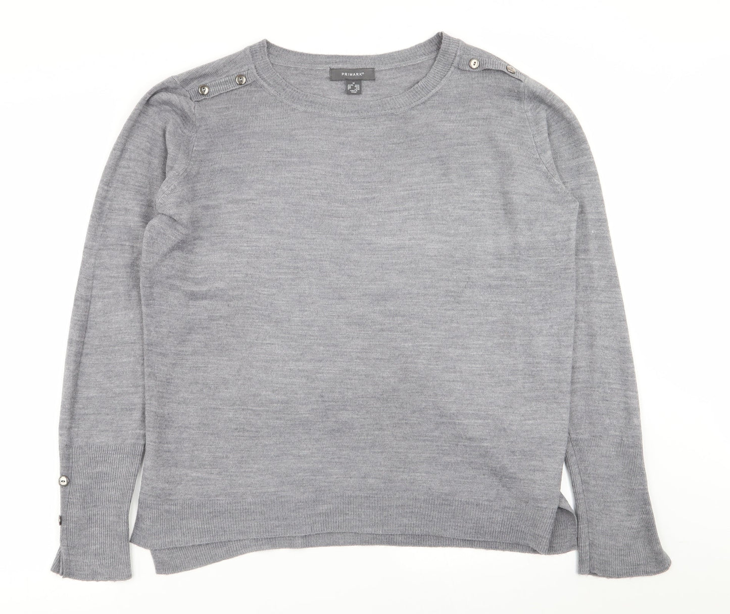 Primark Womens Grey   Pullover Jumper Size 12