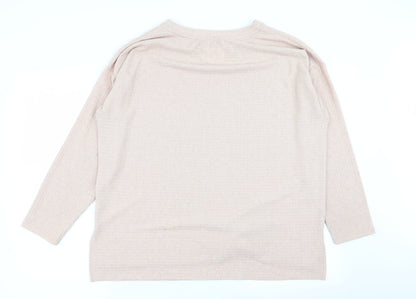 Asda George Womens Beige Solid  Top Pyjama Set Size 16