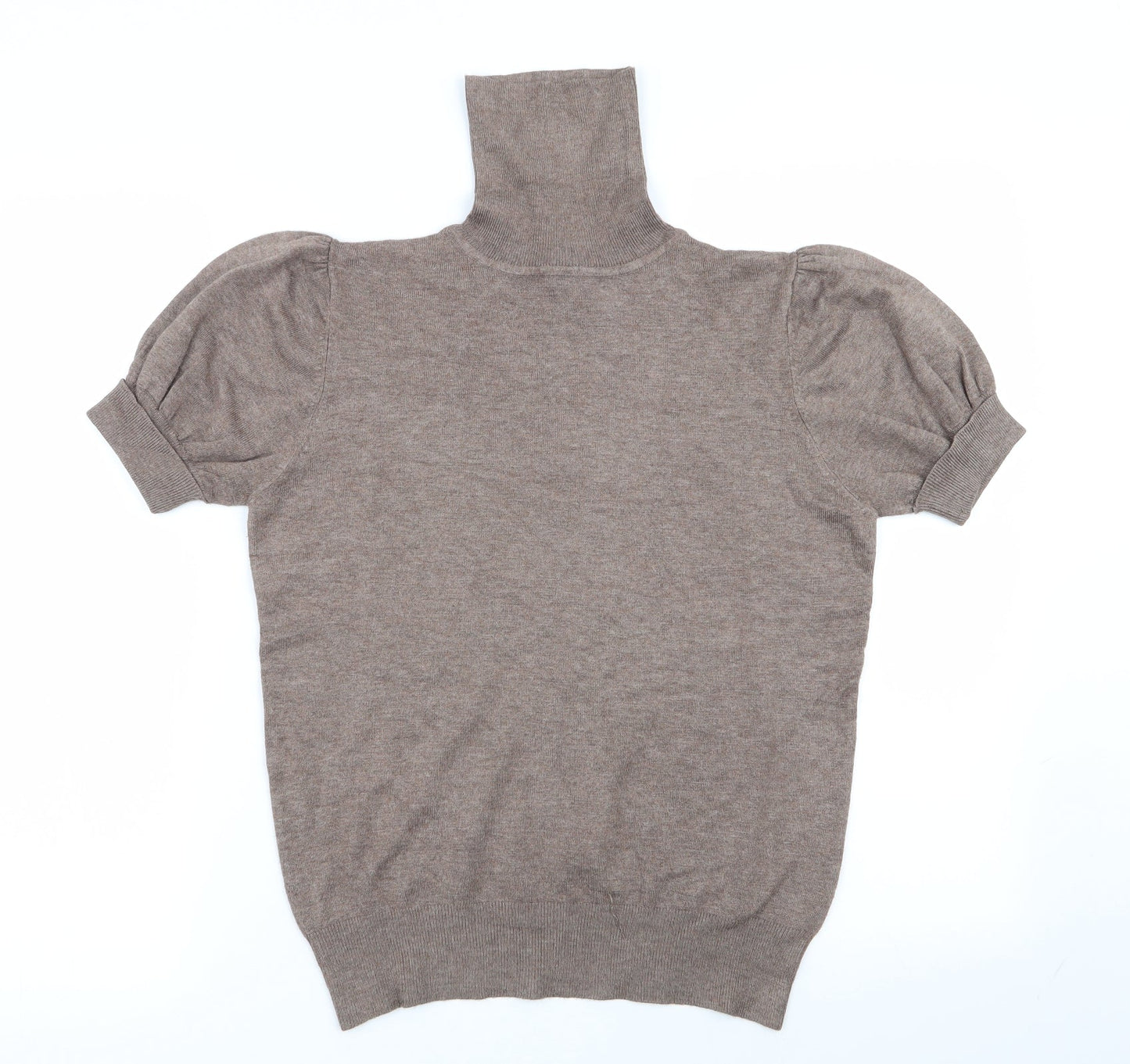 Womens UK Size 14 Dorothy Perkins Brown Basic T-Shirt