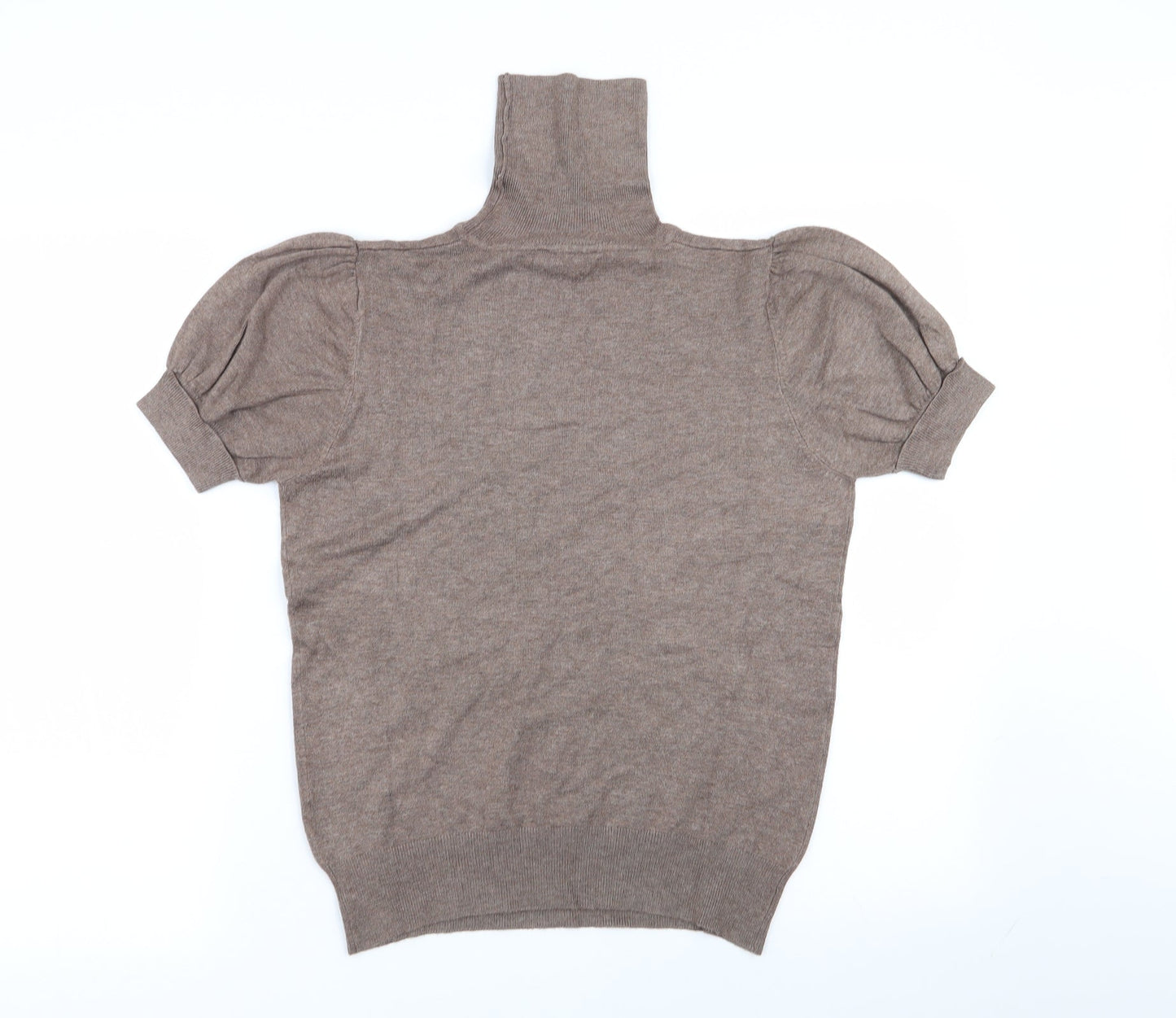 Womens UK Size 14 Dorothy Perkins Brown Basic T-Shirt