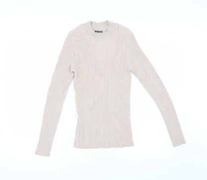 Primark Mens Beige  Knit Pullover Jumper Size M