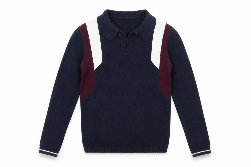 River Island Girls Blue  Knit Henley Jumper Size 9-10 Years