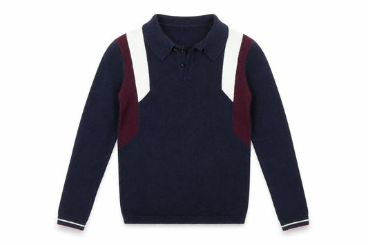 River Island Girls Blue  Knit Henley Jumper Size 9-10 Years