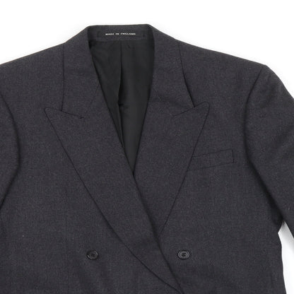 Mens UK Size 40 Pin Stripe Regular Grey Suit Jacket