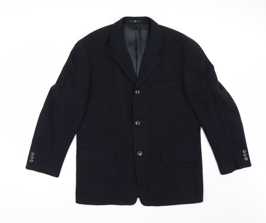 Mens UK Size 42 Ciro Citterio Regular Blue Suit Jacket