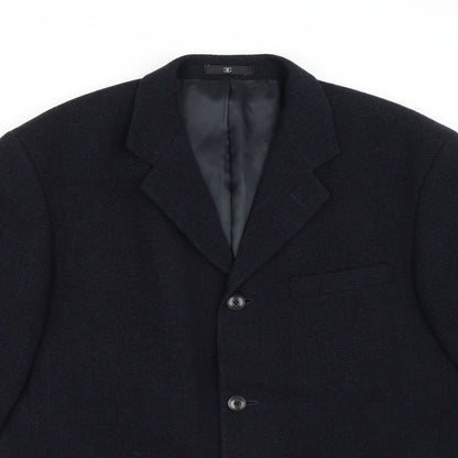 Mens UK Size 42 Ciro Citterio Regular Blue Suit Jacket