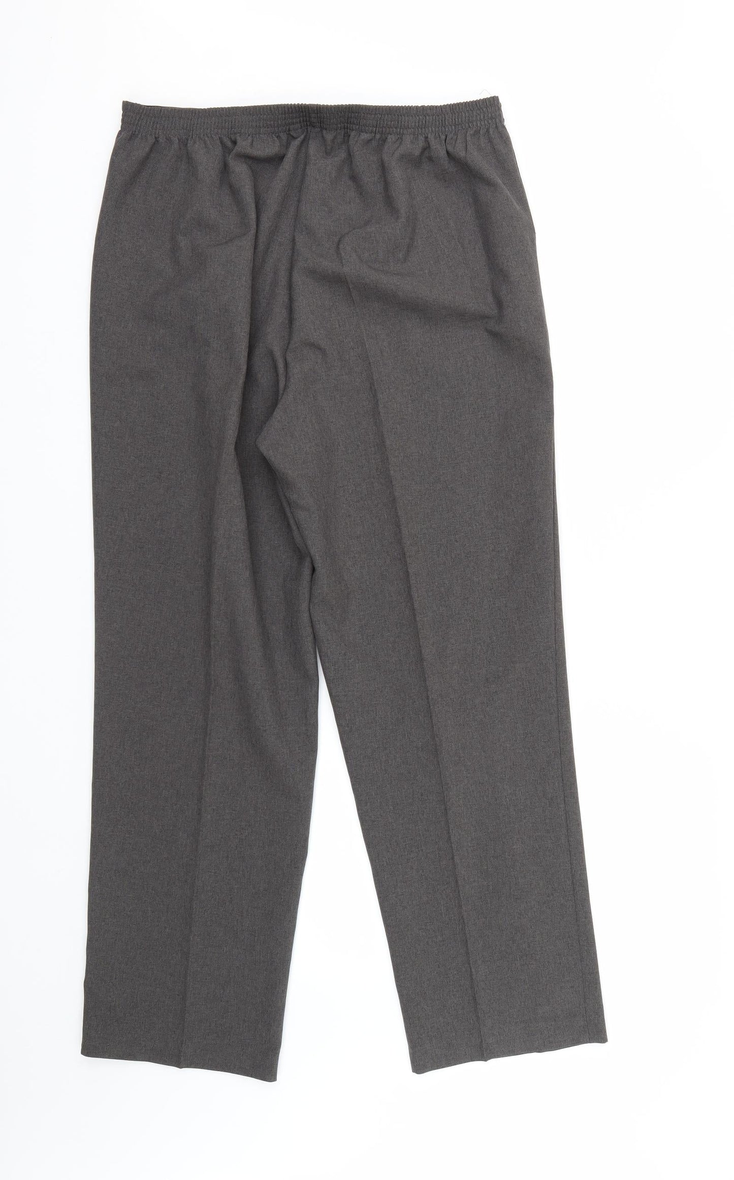 BM Collection Womens Grey   Trousers  Size 16 L28 in