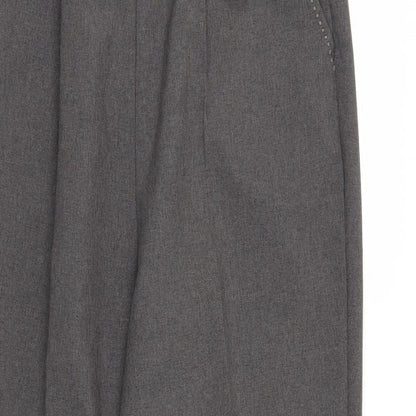 BM Collection Womens Grey   Trousers  Size 16 L28 in
