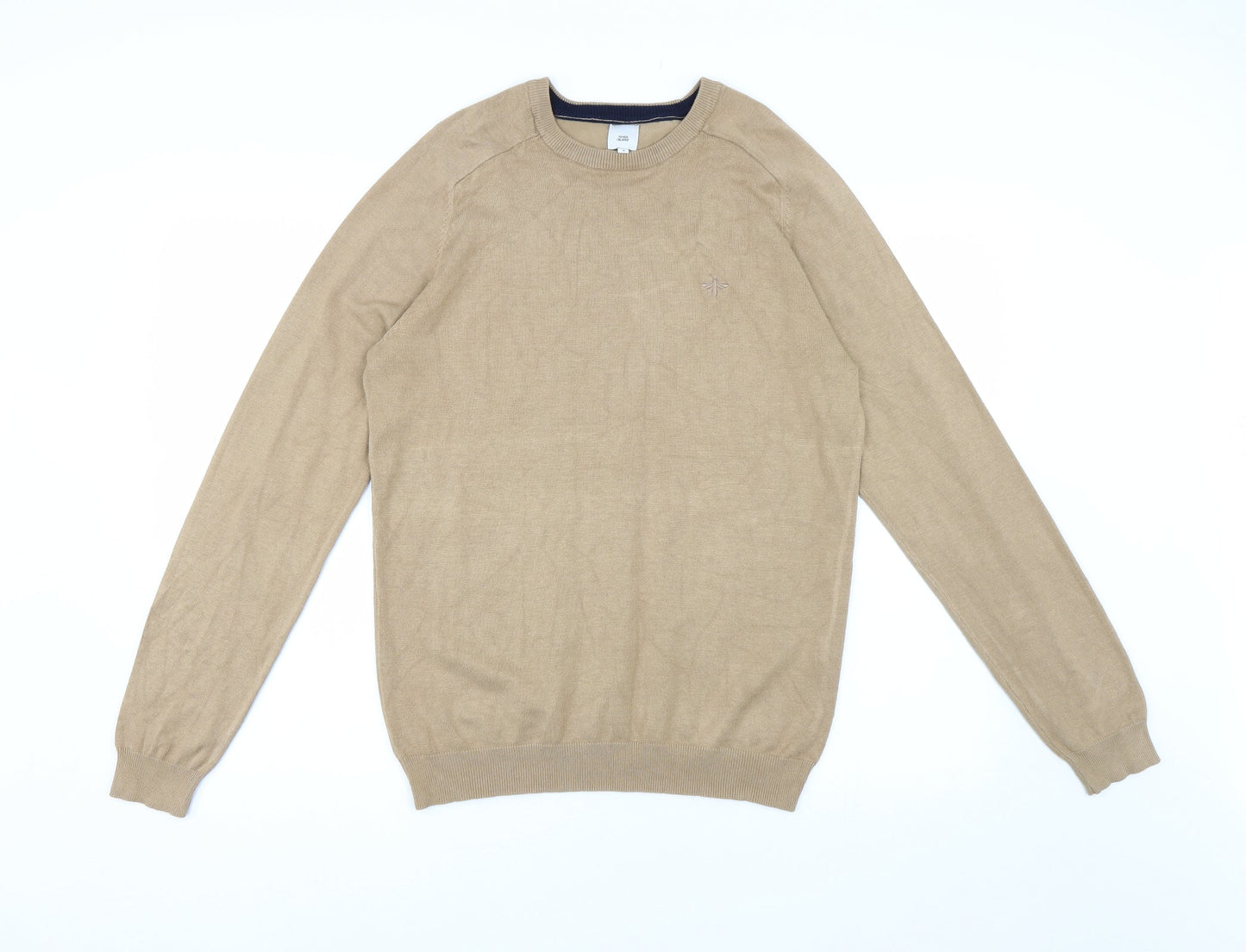 River Island Mens Brown  Knit Pullover Jumper Size S