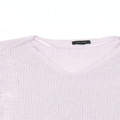 Primark Womens Purple  Knit Pullover Jumper Size L
