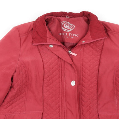 Womens UK Size M Preworn Red Overcoat