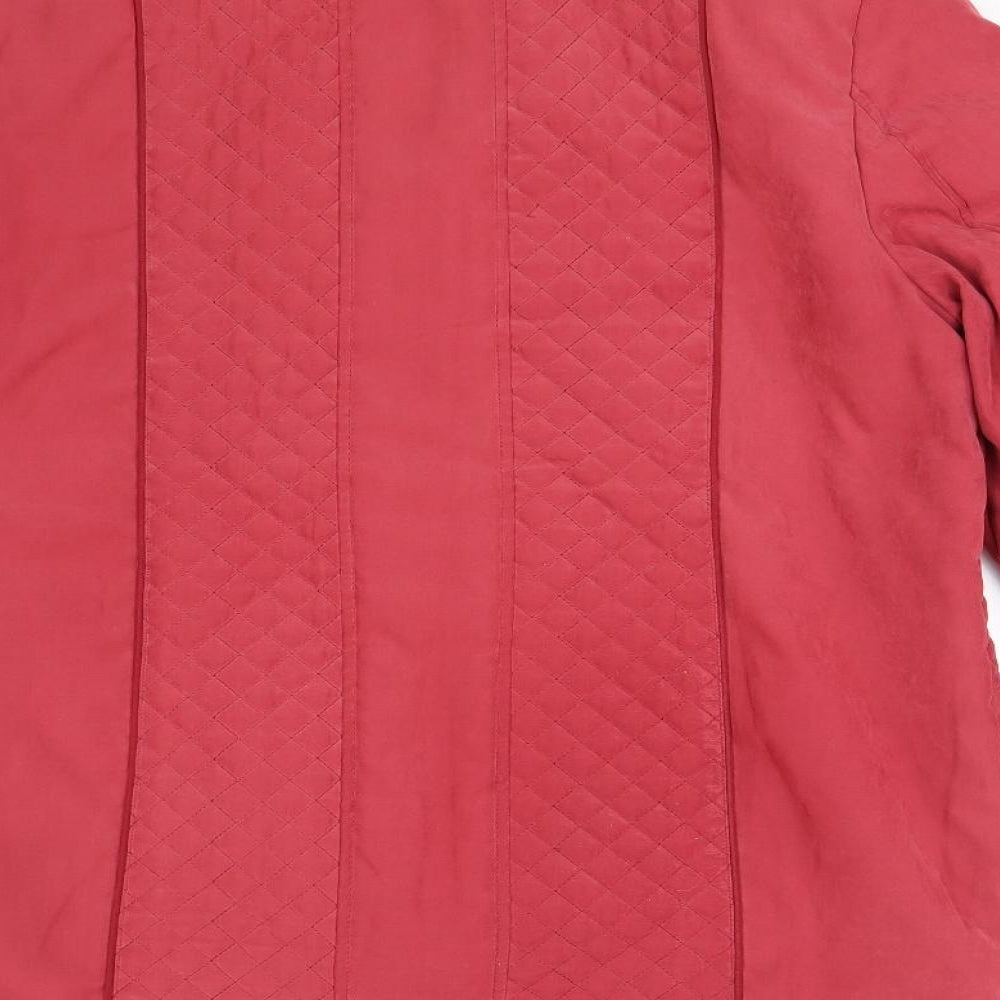 Womens UK Size M Preworn Red Overcoat