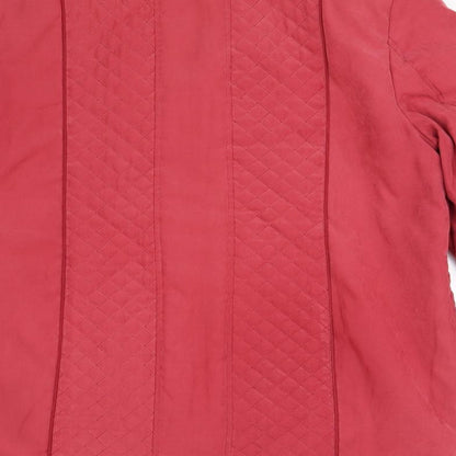 Womens UK Size M Preworn Red Overcoat