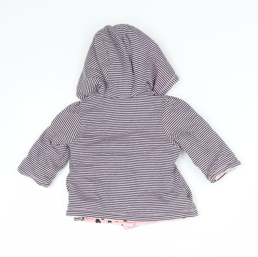 George Baby Pink Striped  Jacket  Size 0-3 Months