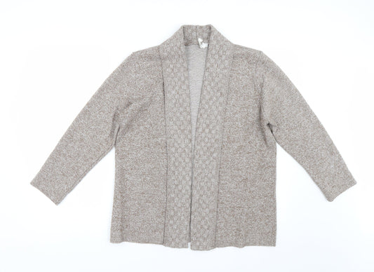 Review Womens Brown  Knit Cardigan Jumper Size M