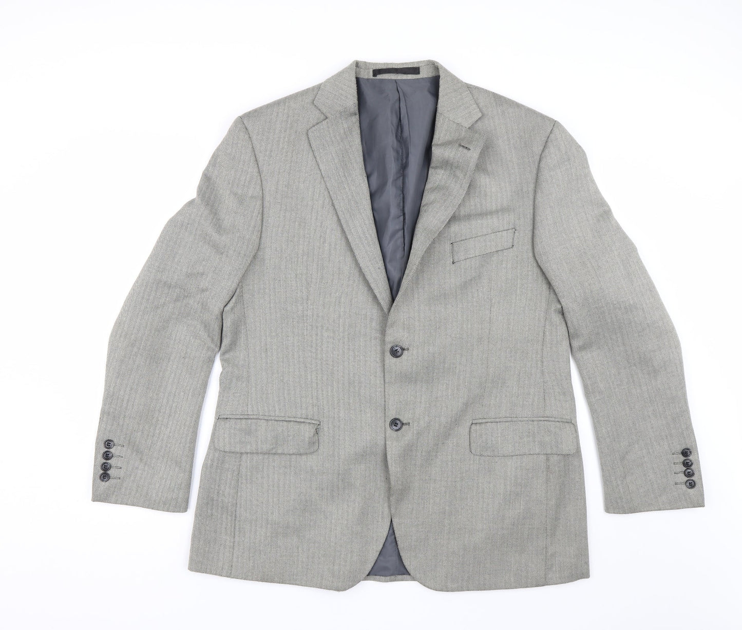 Mens UK Size 42 Impressions Regular Green Suit Jacket