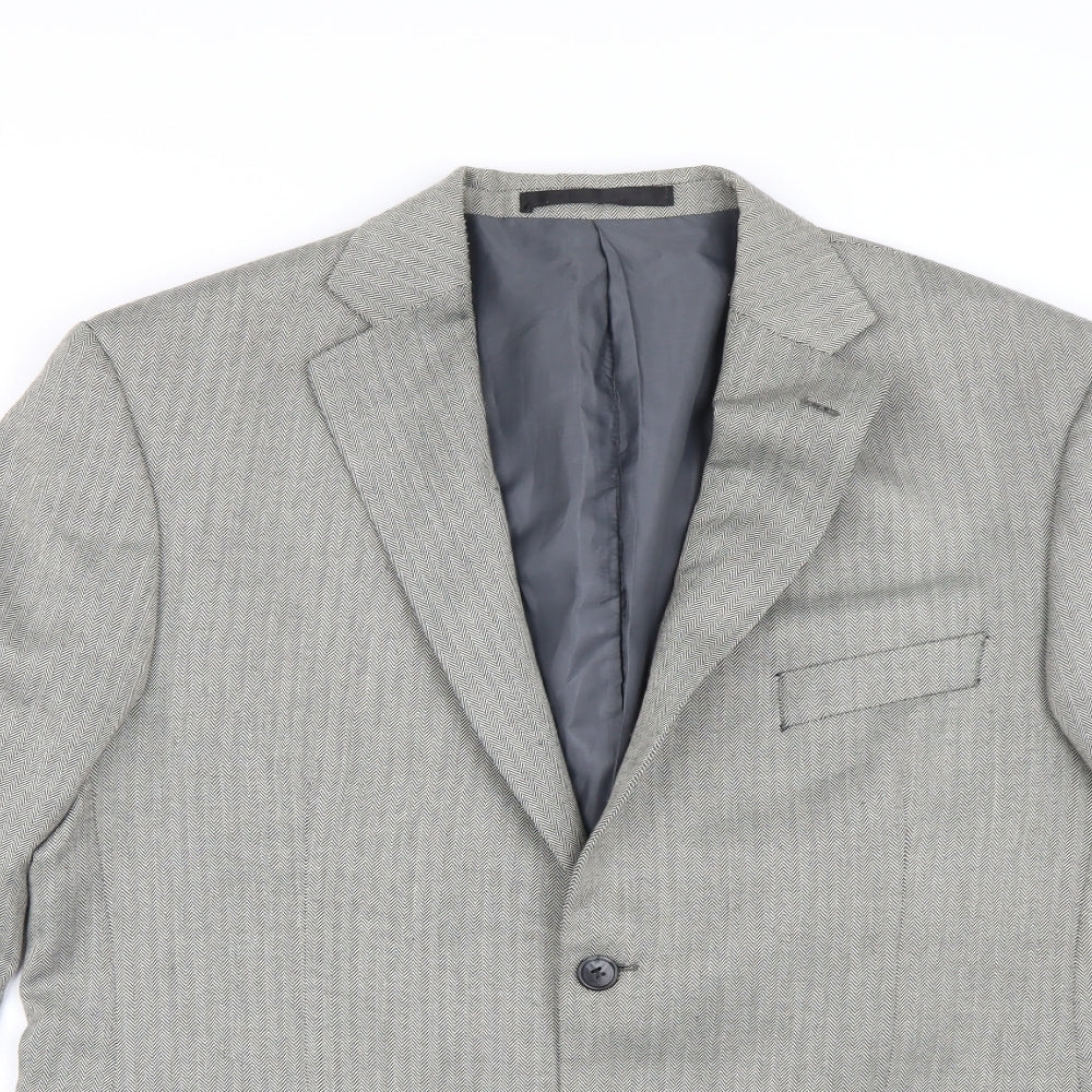 Mens UK Size 42 Impressions Regular Green Suit Jacket