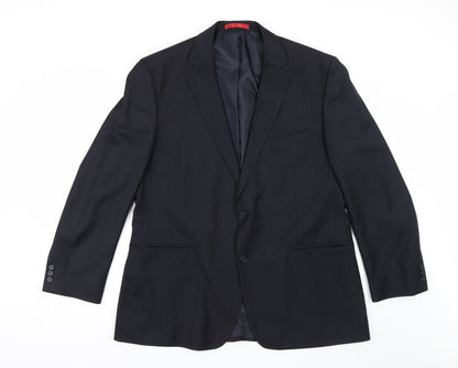 Mens UK Size 46 Burton Regular Black Suit Jacket