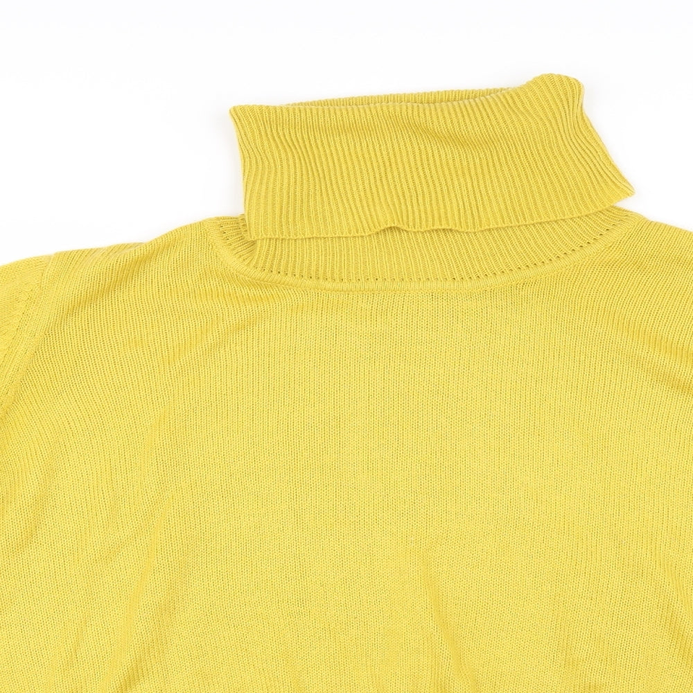 Damart Womens Yellow  Knit Pullover Jumper Size 22