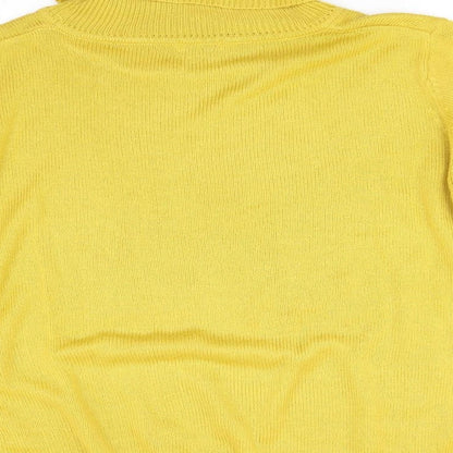 Damart Womens Yellow  Knit Pullover Jumper Size 22