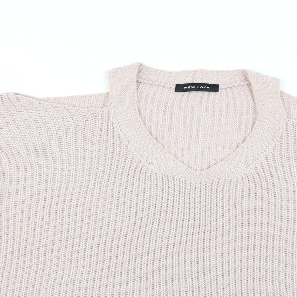 Womens UK Size M New Look Pink Pullover Jumper