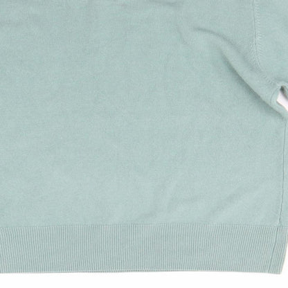 Womens UK Size XL Text Green Pullover Jumper