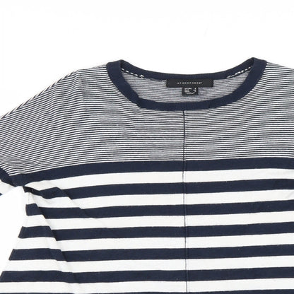 Primark Womens Blue Striped Knit Pullover Jumper Size 8