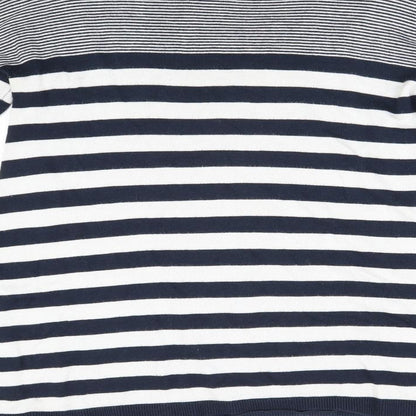 Primark Womens Blue Striped Knit Pullover Jumper Size 8
