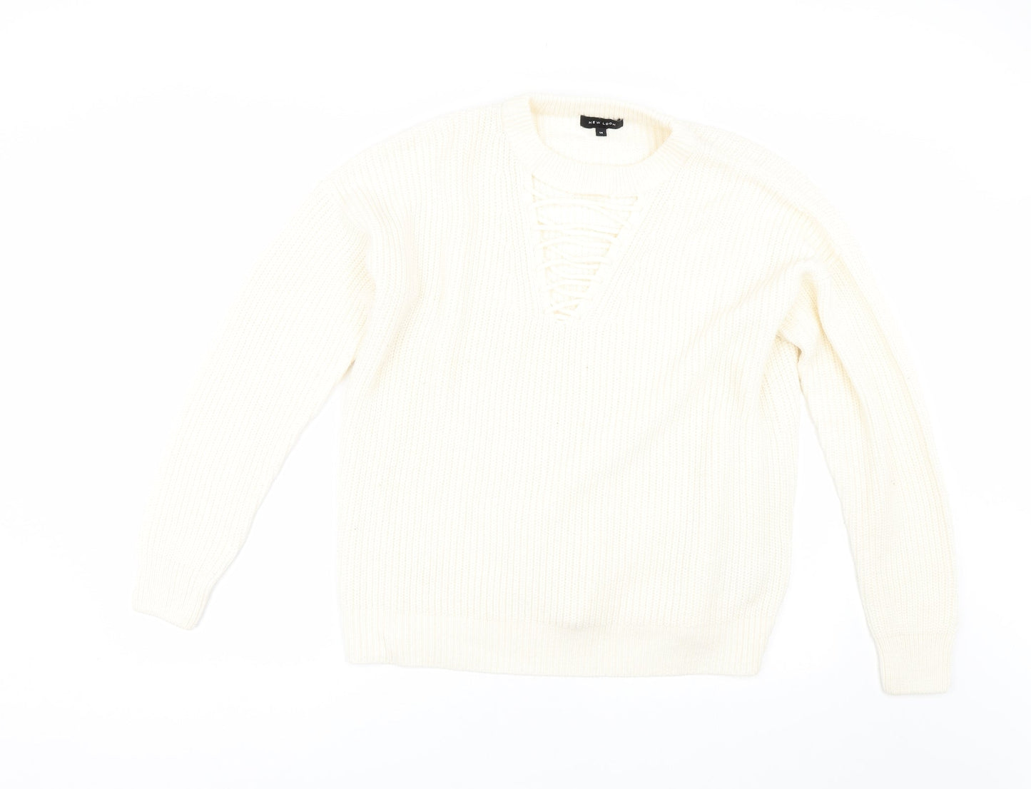 Womens UK Size 14 New Look Ivory Pullover Jumper