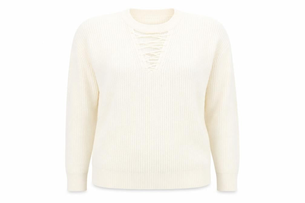 Womens UK Size 14 New Look Ivory Pullover Jumper