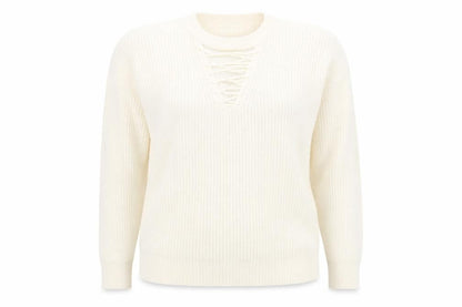 Womens UK Size 14 New Look Ivory Pullover Jumper