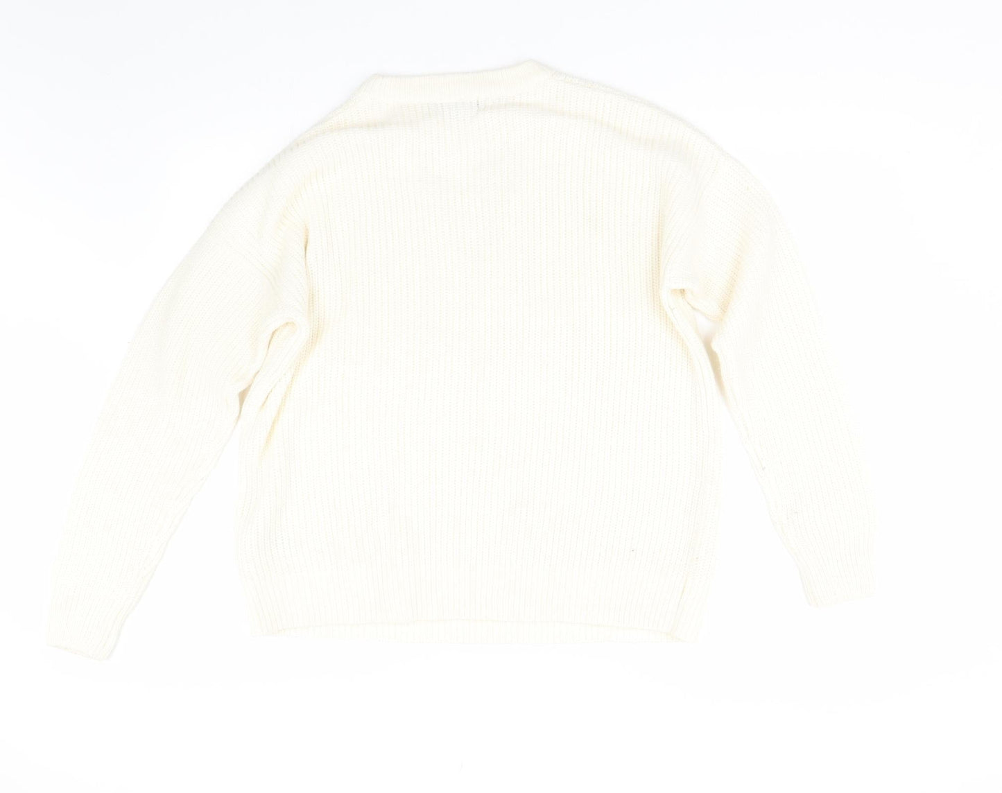 Womens UK Size 14 New Look Ivory Pullover Jumper