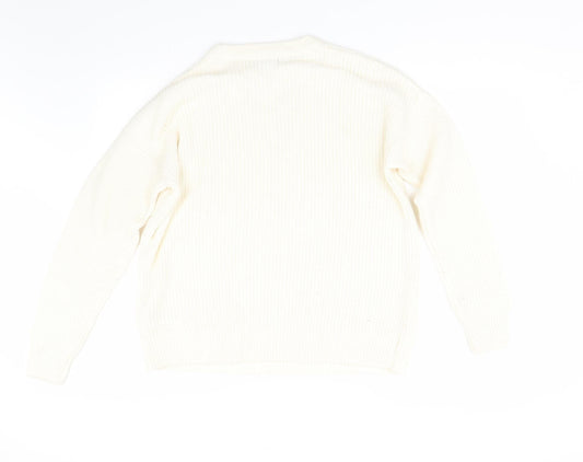 Womens UK Size 14 New Look Ivory Pullover Jumper
