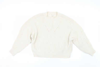 Womens UK Size 12 River Island Ivory Pullover Jumper