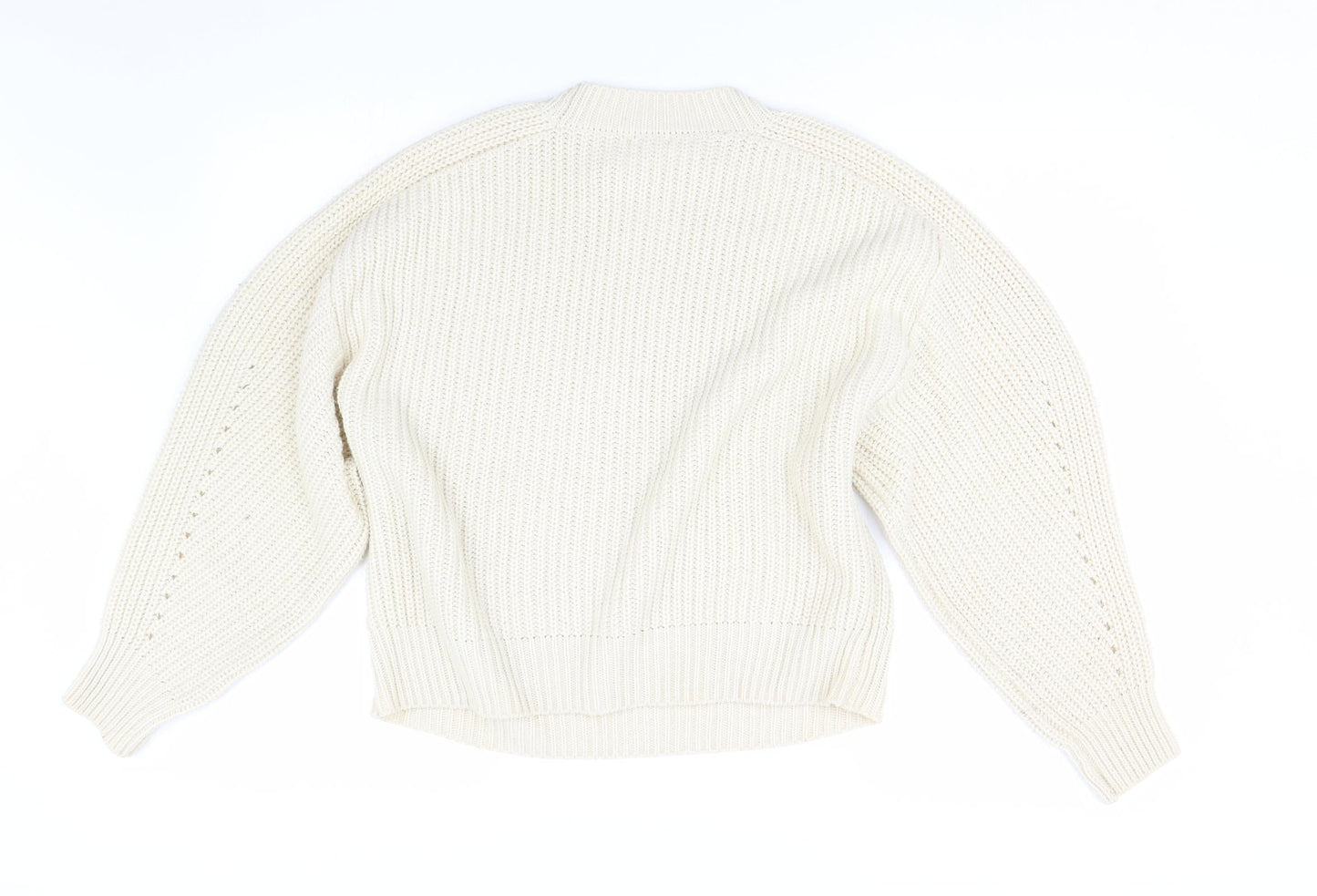 Womens UK Size 12 River Island Ivory Pullover Jumper